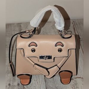 Tan Monster Face Fashion Bag (ONLY)